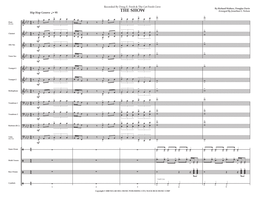 The Show Marching Band scores gallery preview page 1
