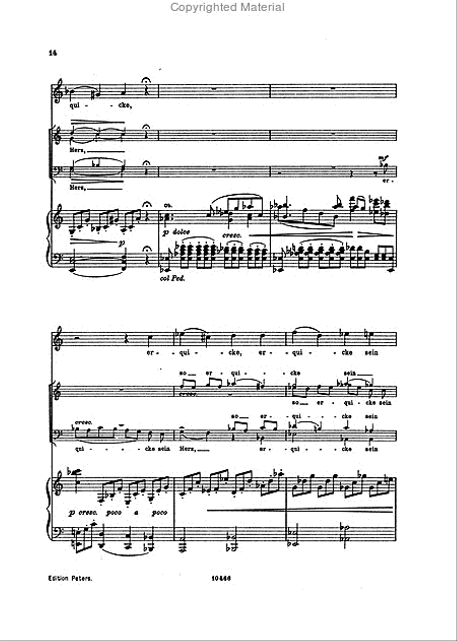 Alto Rhapsody Op. 53 (Vocal Score) TTBB scores gallery preview page 4
