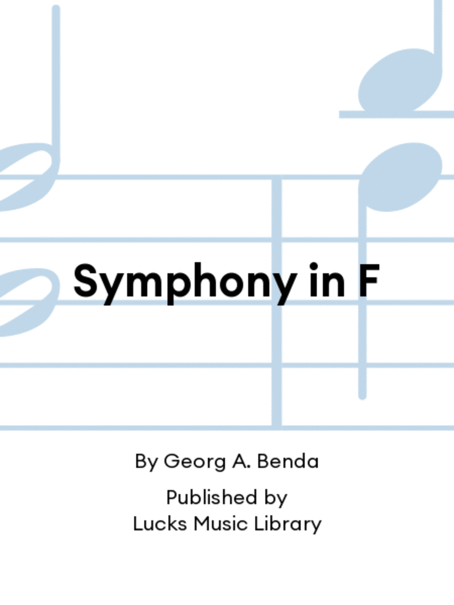 Symphony in F Set of Parts scores gallery preview page 1