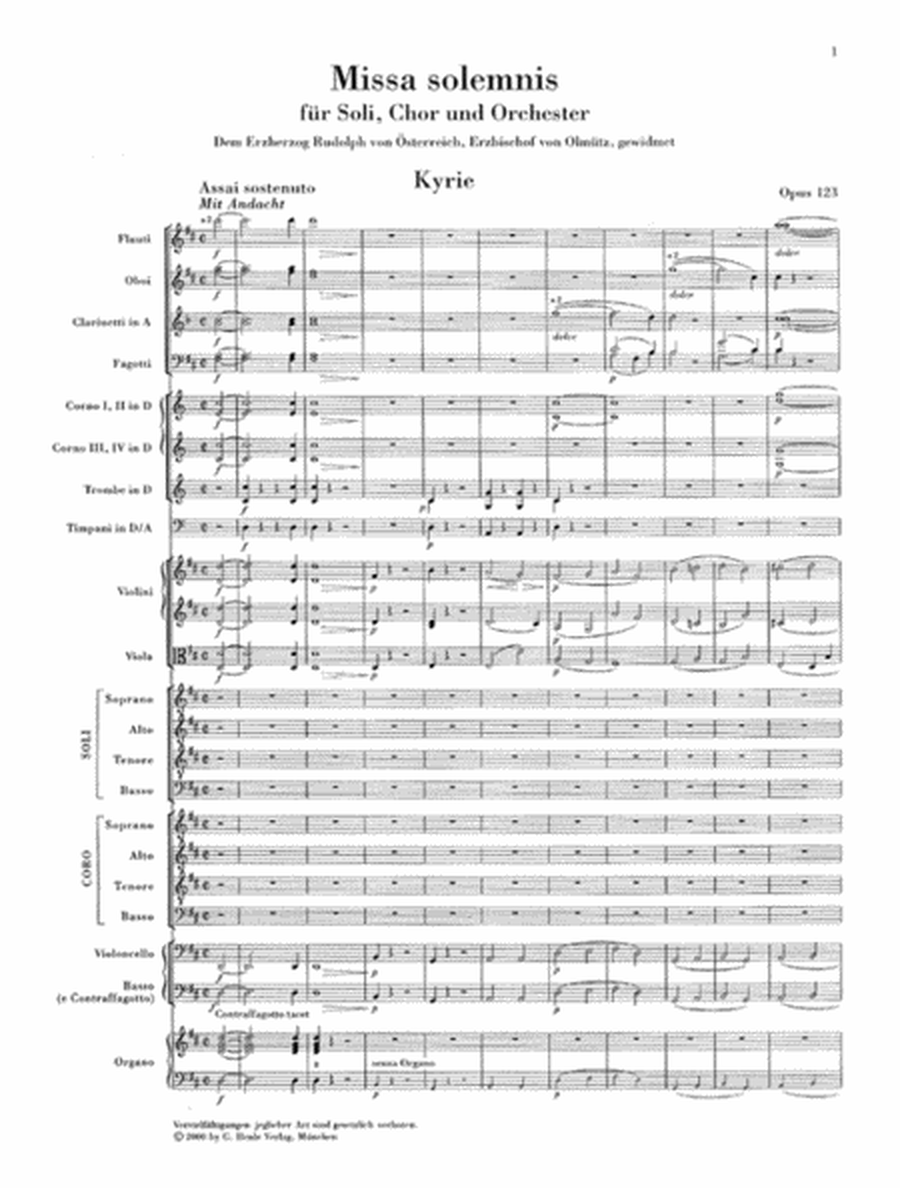 Missa Solemnis in D Major, Op. 123