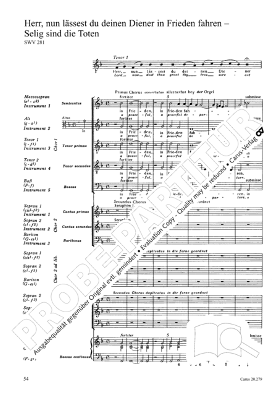 Musikalische Exequien I-III Score scores gallery preview page 57