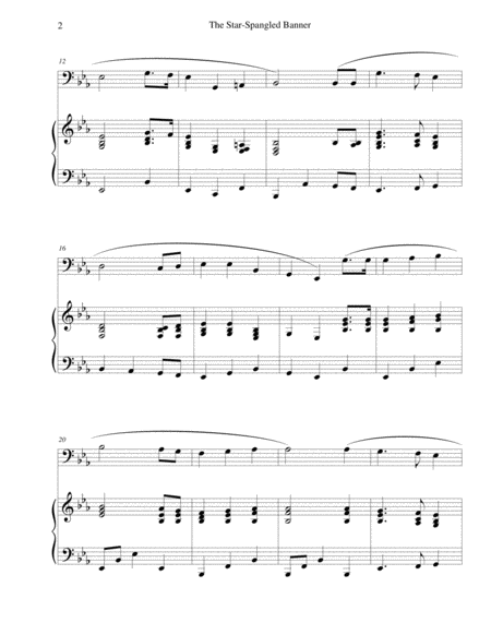 The Star-Spangled Banner - for tuba and piano image number null