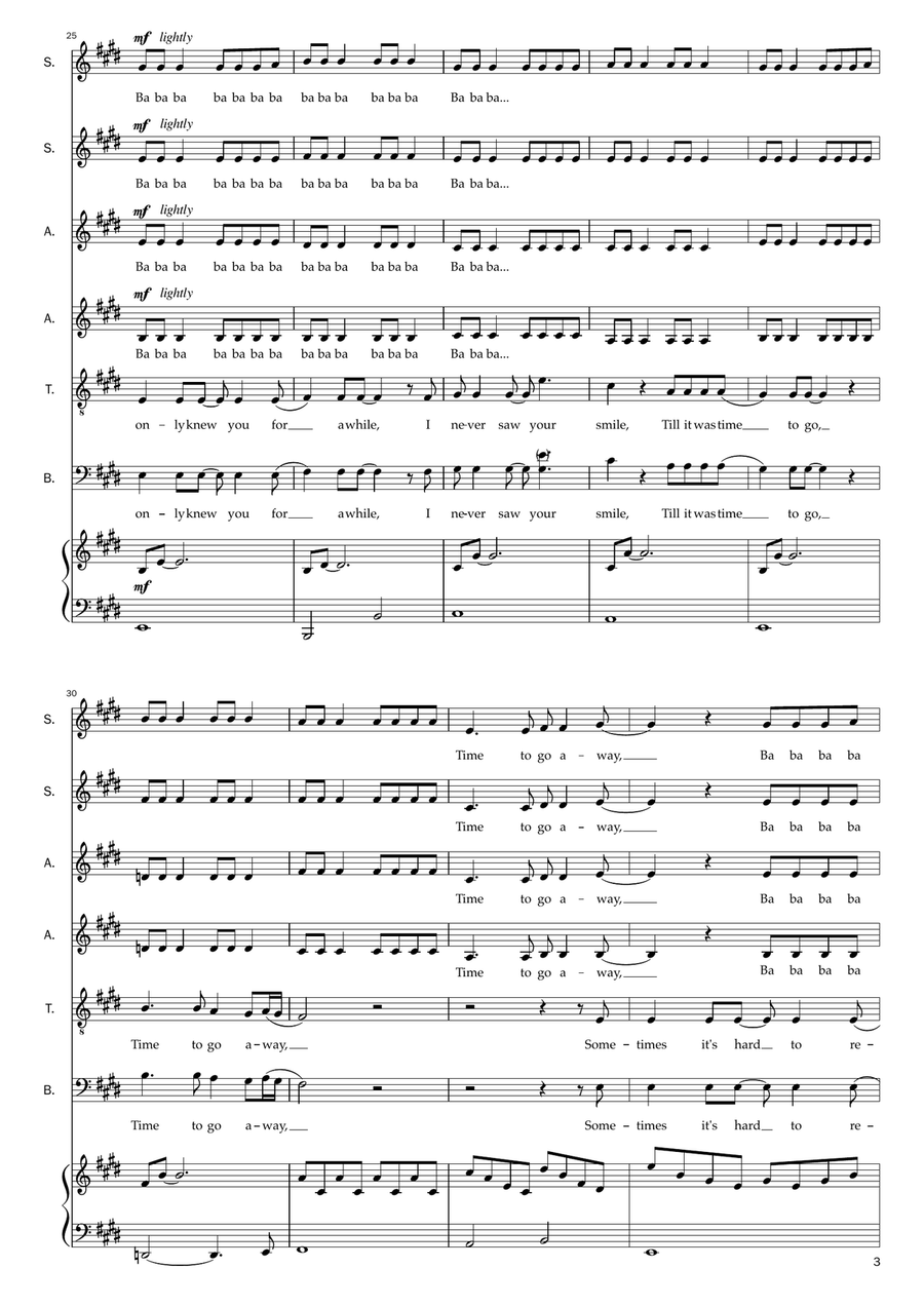 Together In Electric Dreams 4-Part scores gallery preview page 3