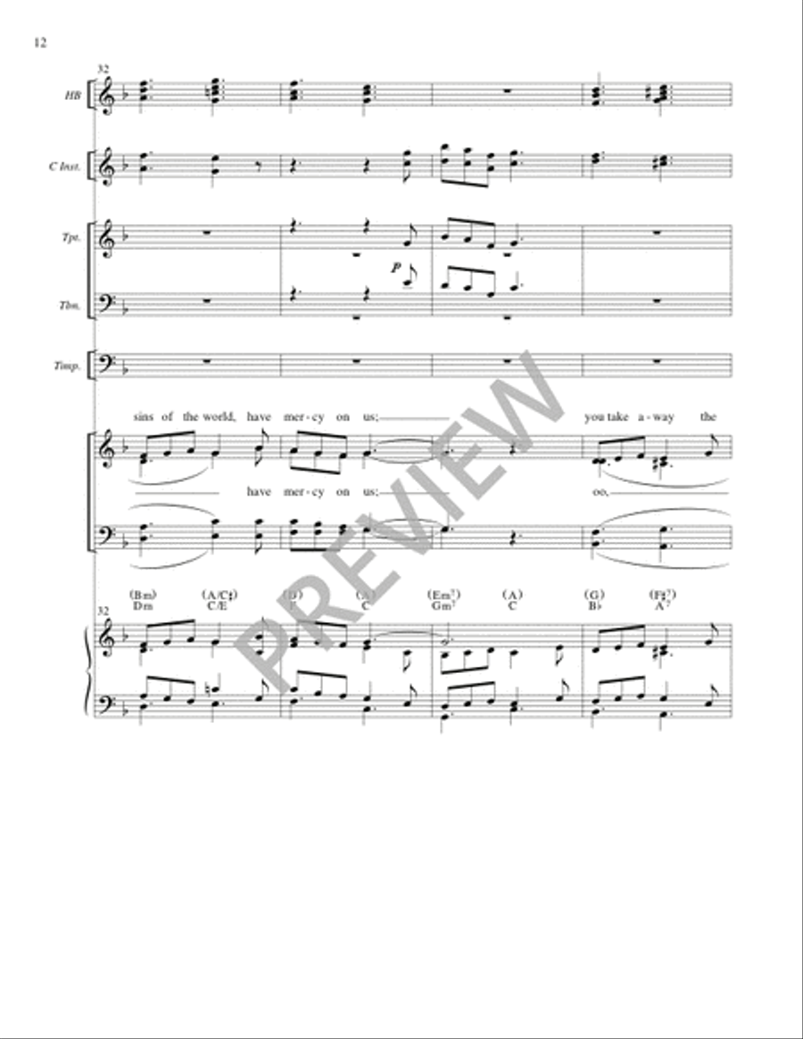Storrington Mass (Full Score) 4-Part scores gallery preview page 13
