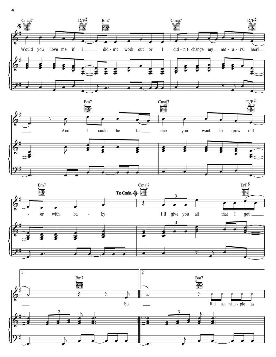 All That I Got (The Make-Up Song) Piano, Vocal, Guitar scores gallery preview page 4
