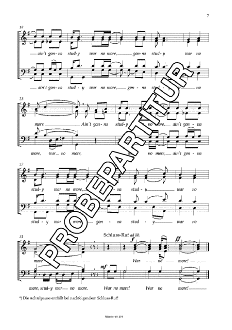 Glory Land 4-Part scores gallery preview page 8