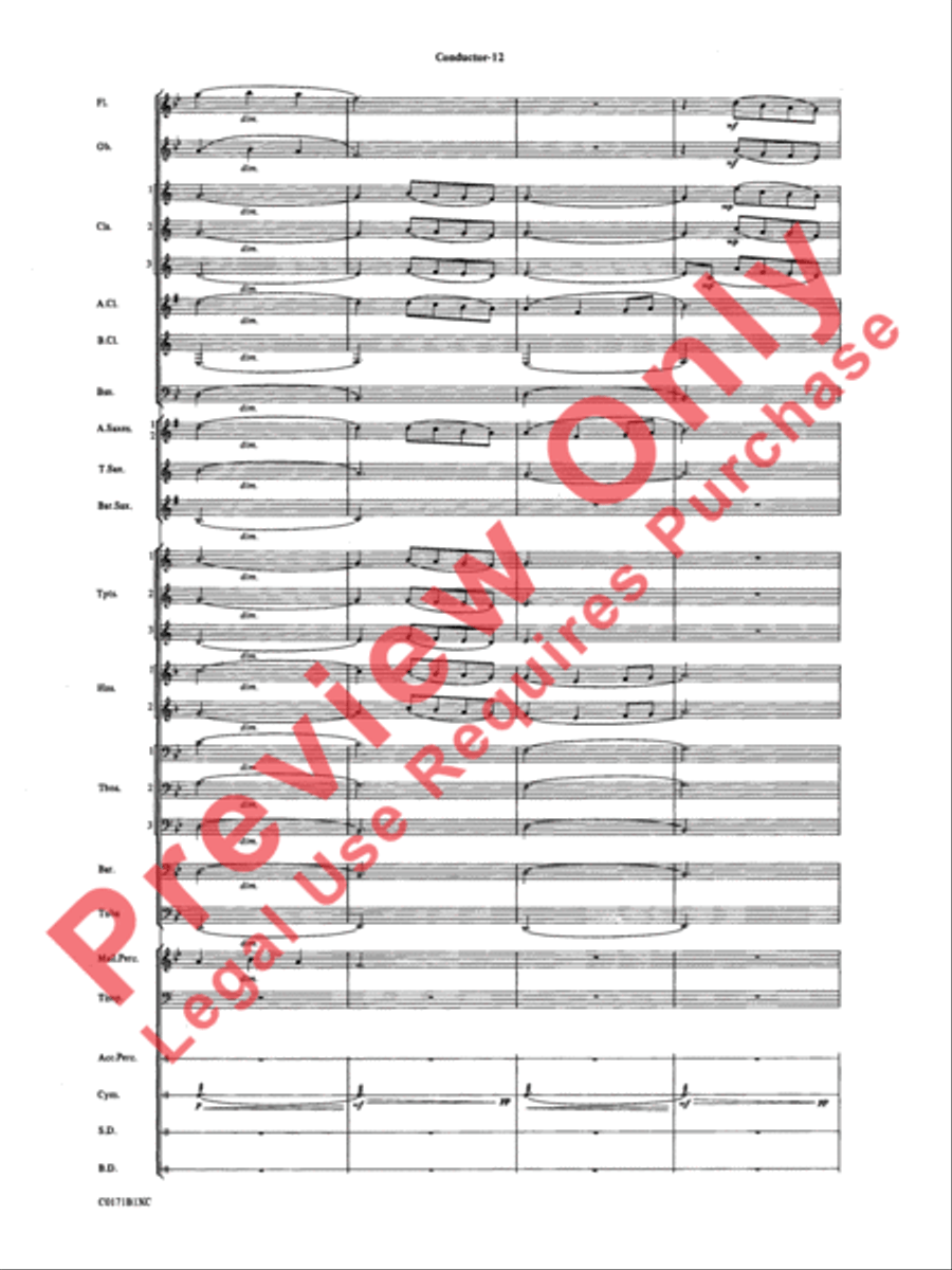 Mancini Magic Concert Band scores gallery preview page 15