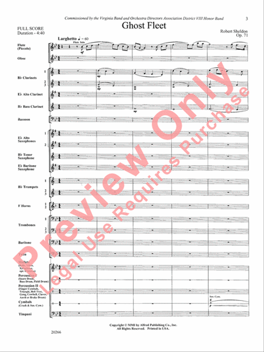 Ghost Fleet Ghost Fleet Concert Band scores gallery preview page 4