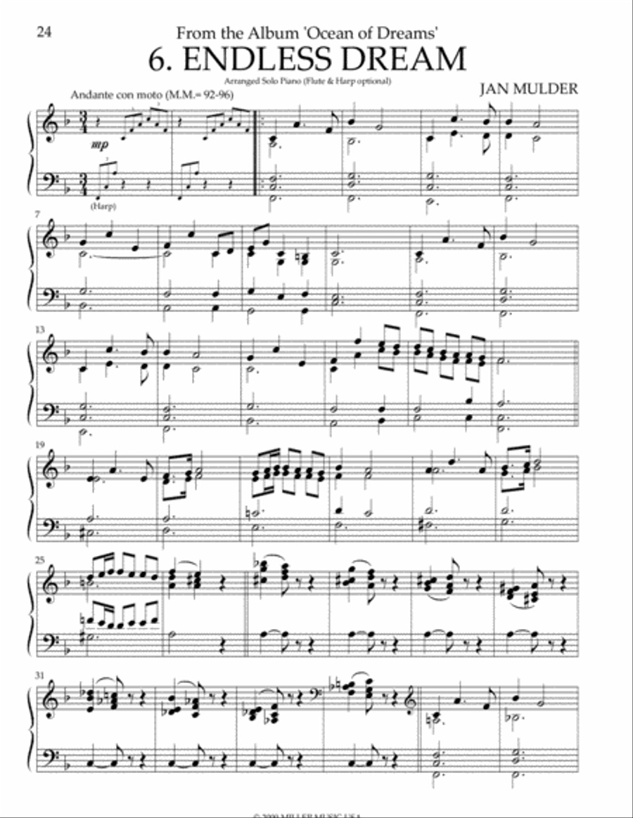 Endless Dream Harp scores gallery preview page 1