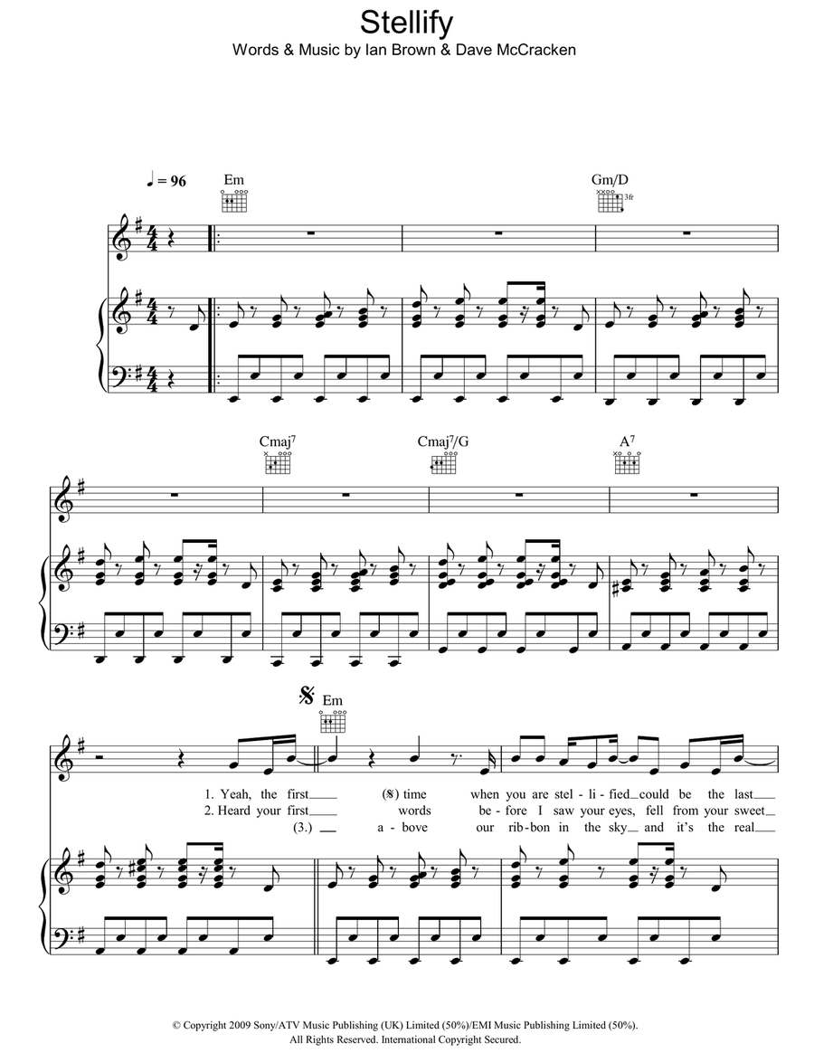 Stellify Stellify Piano, Vocal, Guitar scores gallery preview page 1