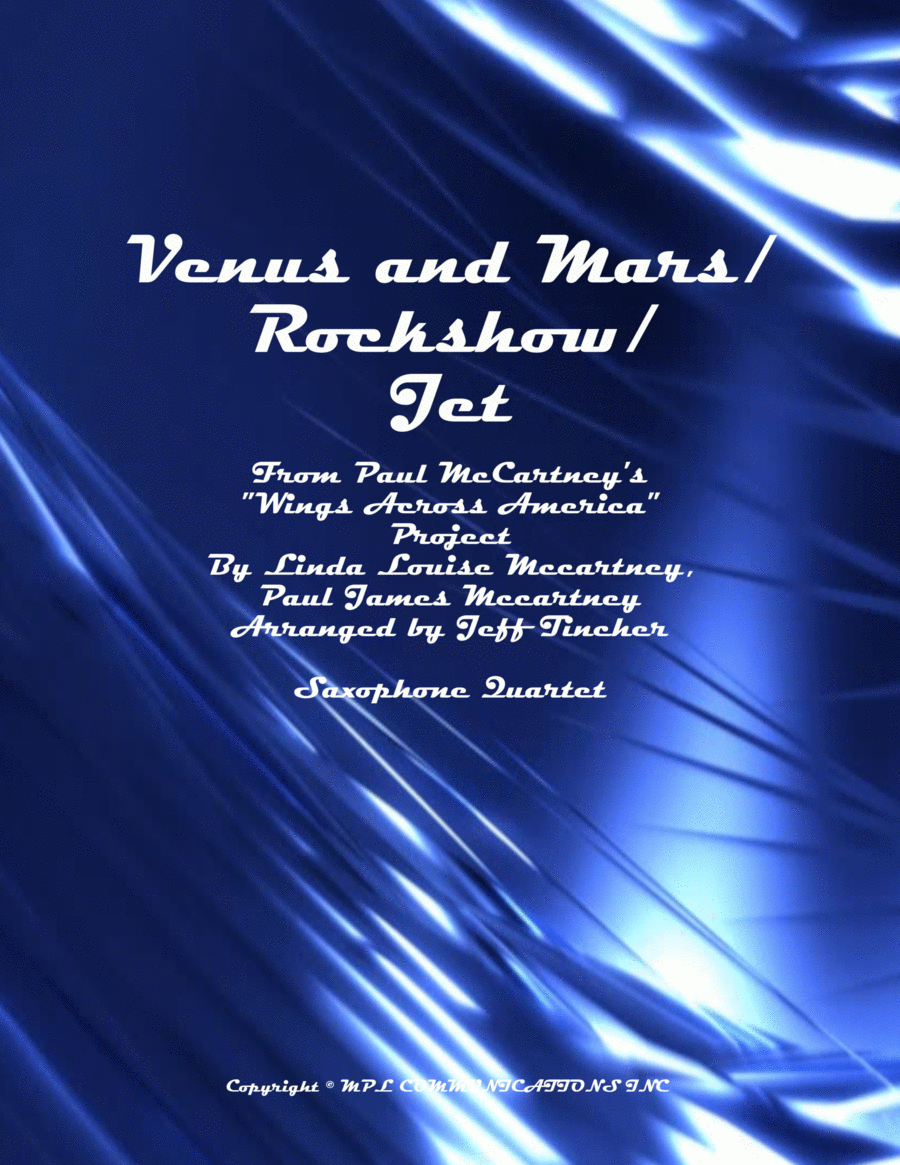 Venus And Mars/ Rock Show/ Jet Woodwind Quartet scores gallery preview page 1
