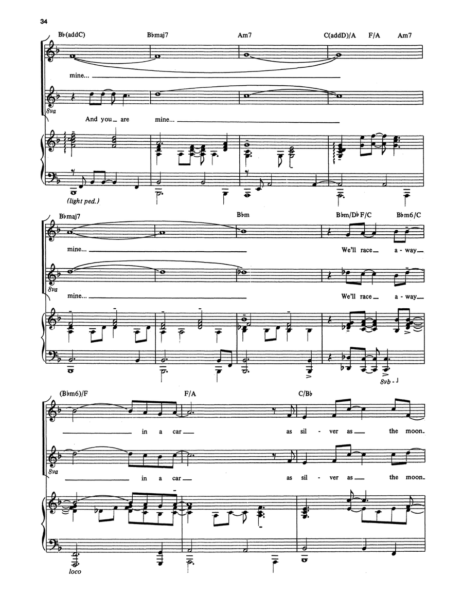 Forever Yours (from Once on This Island) Piano, Vocal scores gallery preview page 4