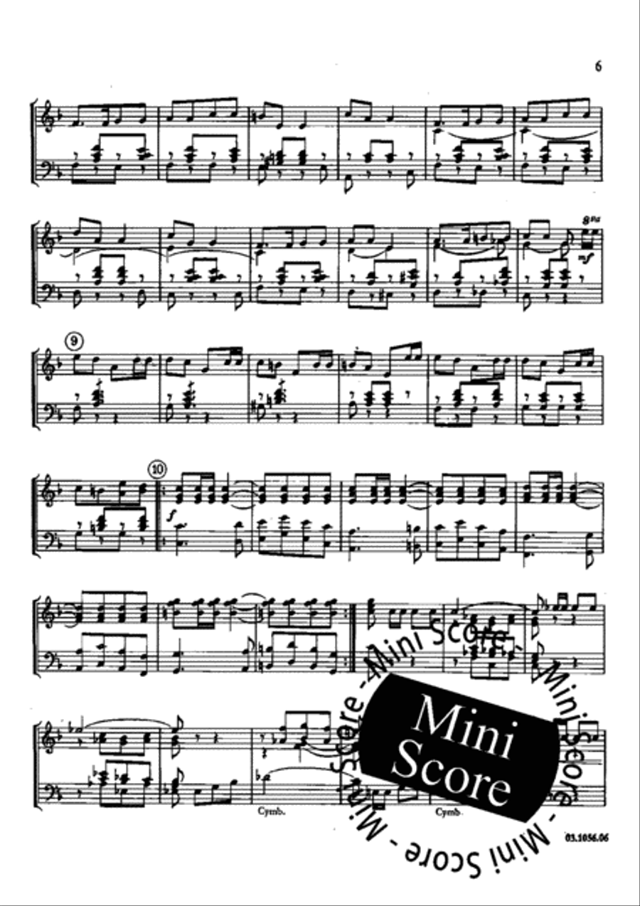 Ouverture de Chasse Ouverture de Chasse Concert Band scores gallery preview page 9