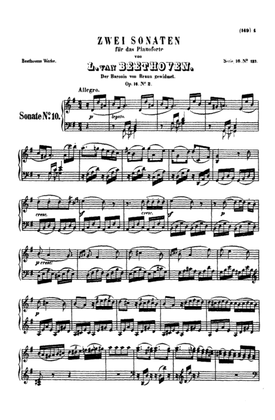 Book cover for Sonata No. 10, Op. 14, No. 2, in G Major
