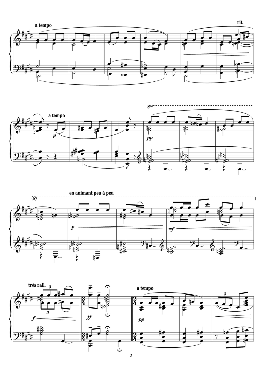 Berceuse A Christel Piano Solo scores gallery preview page 2