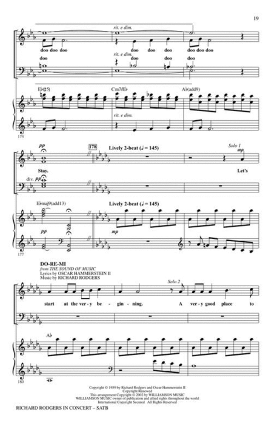 Richard Rodgers in Concert (Medley) 4-Part scores gallery preview page 6