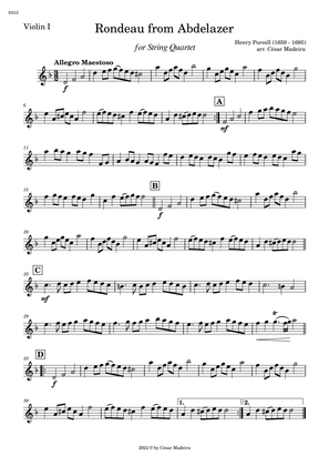Rondeau from Abdelazer - String Quartet (Individual Parts)