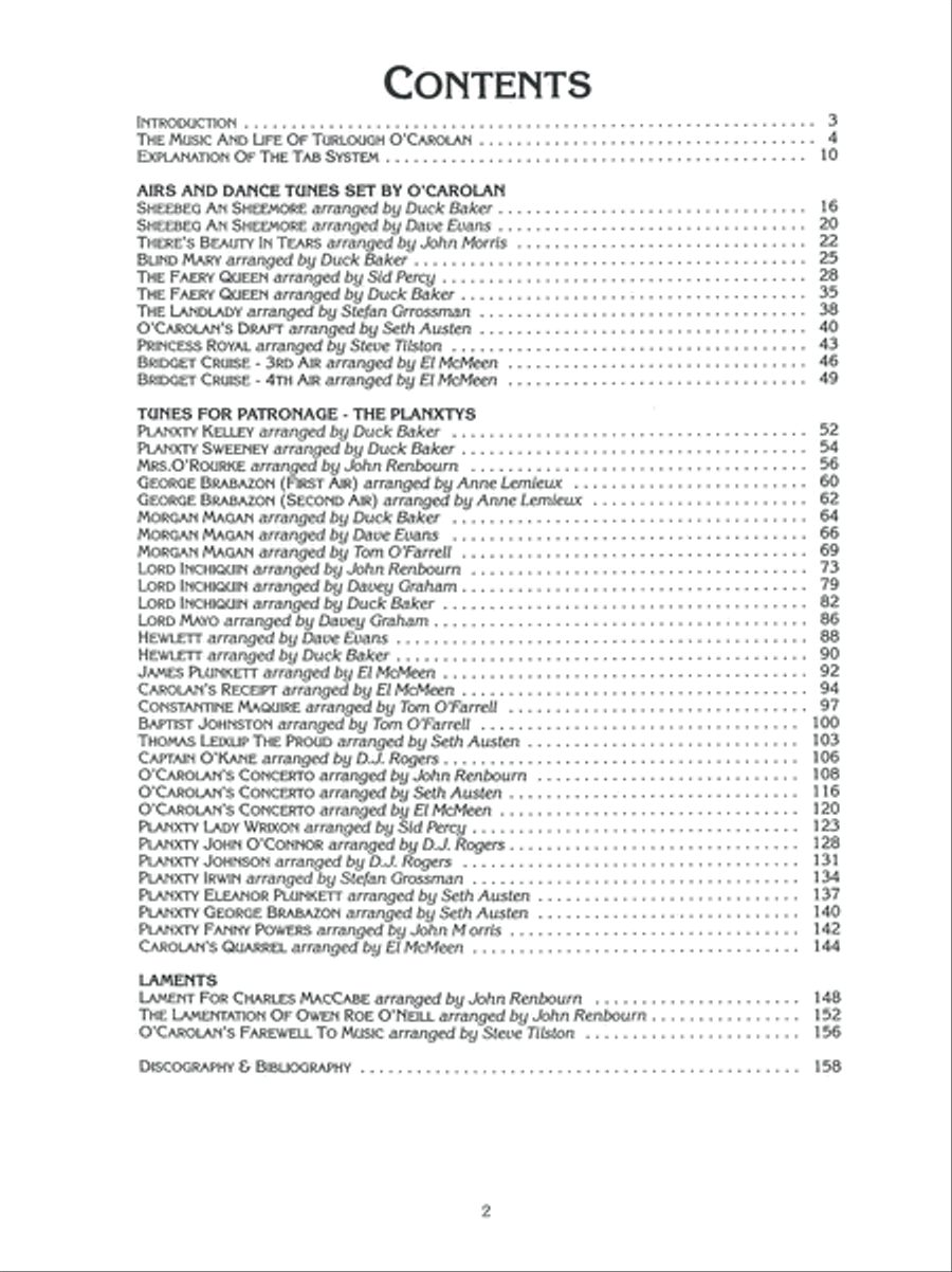 Deluxe Anthology of O'Carolan Music for Fingerstyle Guitar Fingerpicking Guitar scores gallery preview page 8