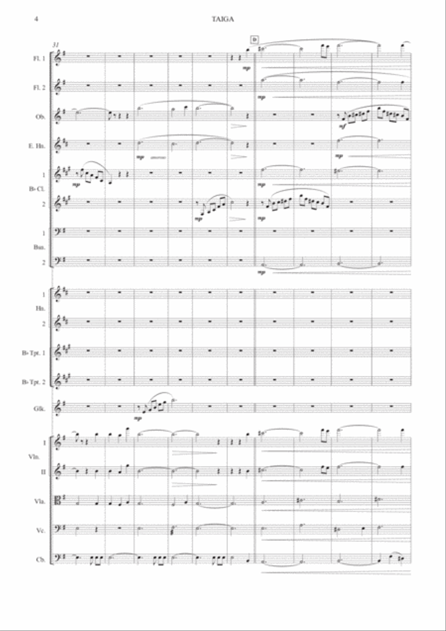 Taiga Taiga Full Orchestra scores gallery preview page 6