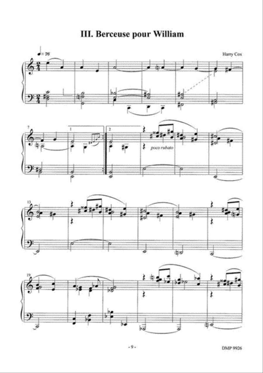 Au Berceau Au Berceau Piano Solo scores gallery preview page 4