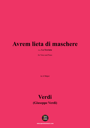 Verdi-Avrem lieta di maschere(Finale II),Act 2 No.11,in A Major