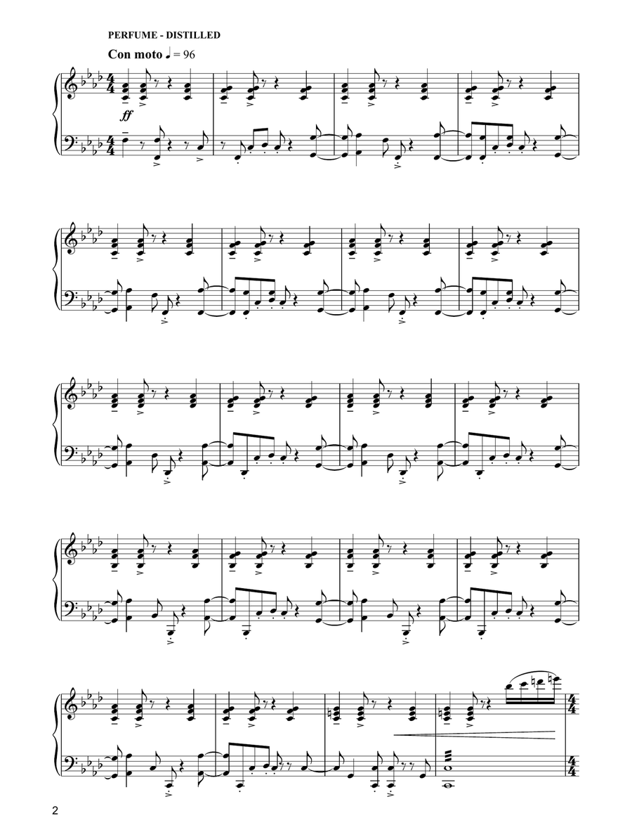 Suite (from Perfume) Piano Solo scores gallery preview page 2