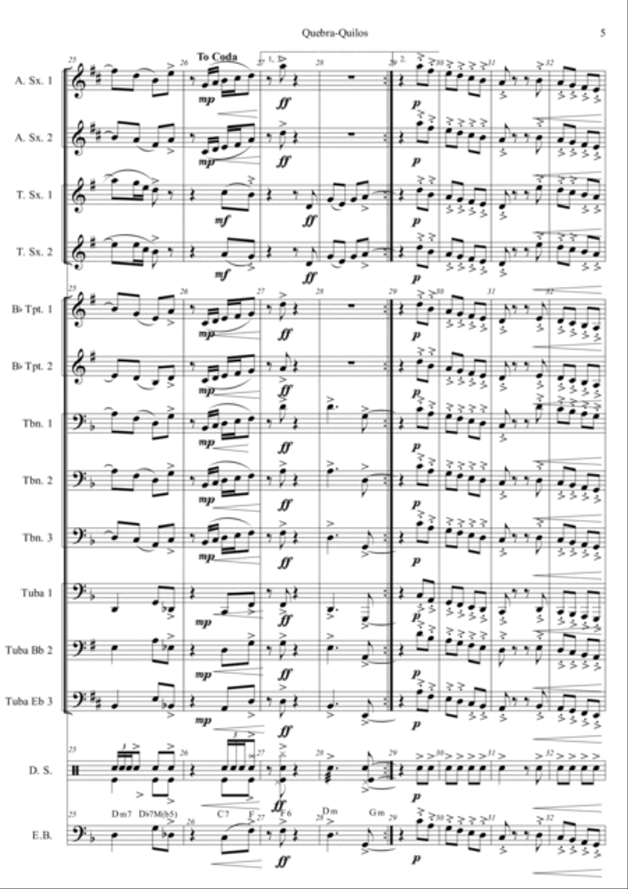 Quebra-Quilos Quebra-Quilos Concert Band scores gallery preview page 6