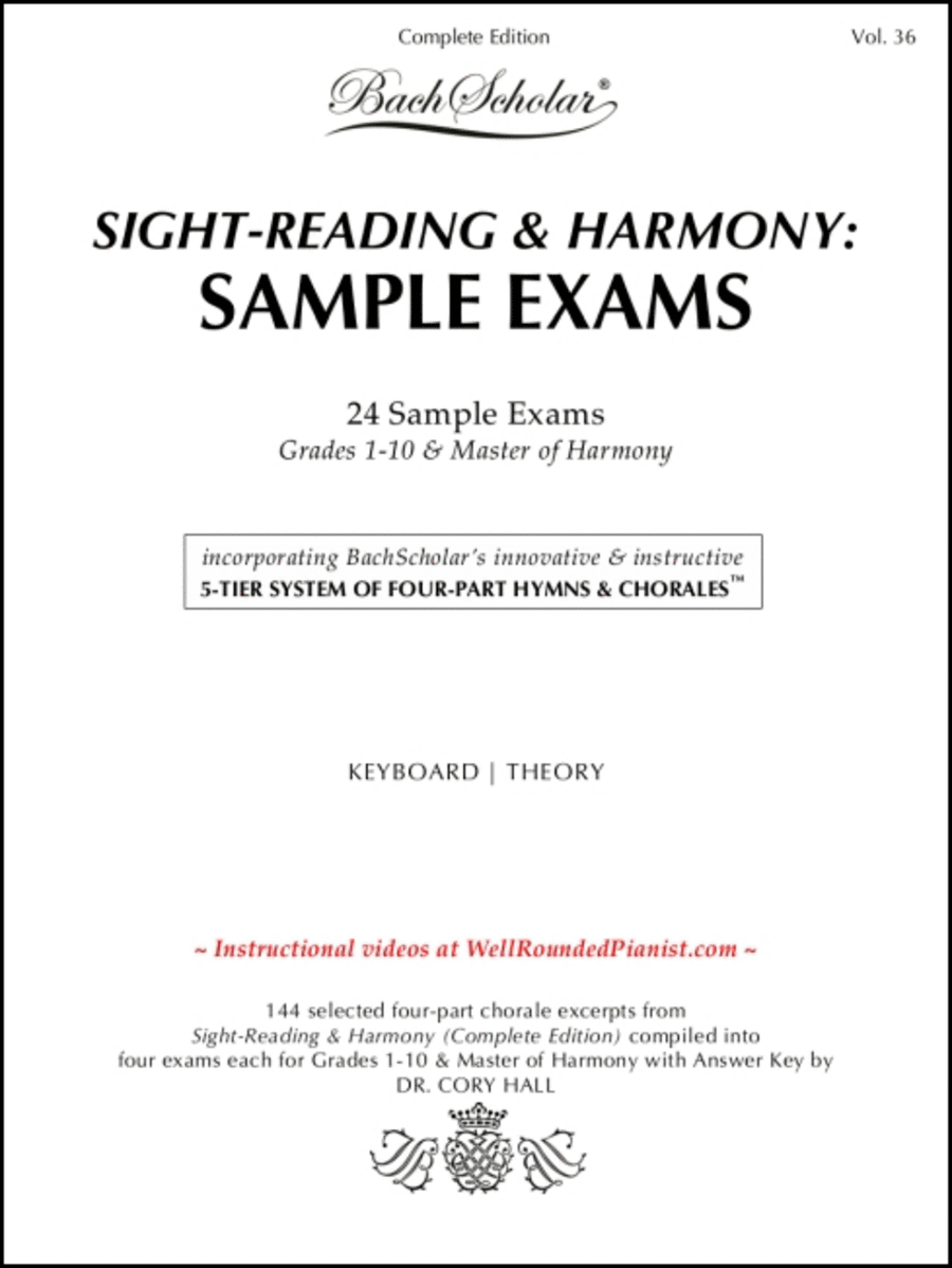 Sample Exams (Bachscholar Edition Vol. 36)