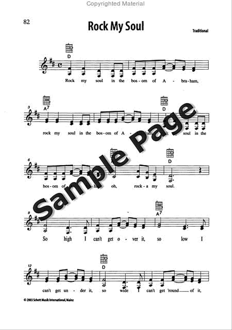 Best of Spirituals & Gospels Acoustic Guitar scores gallery preview page 83