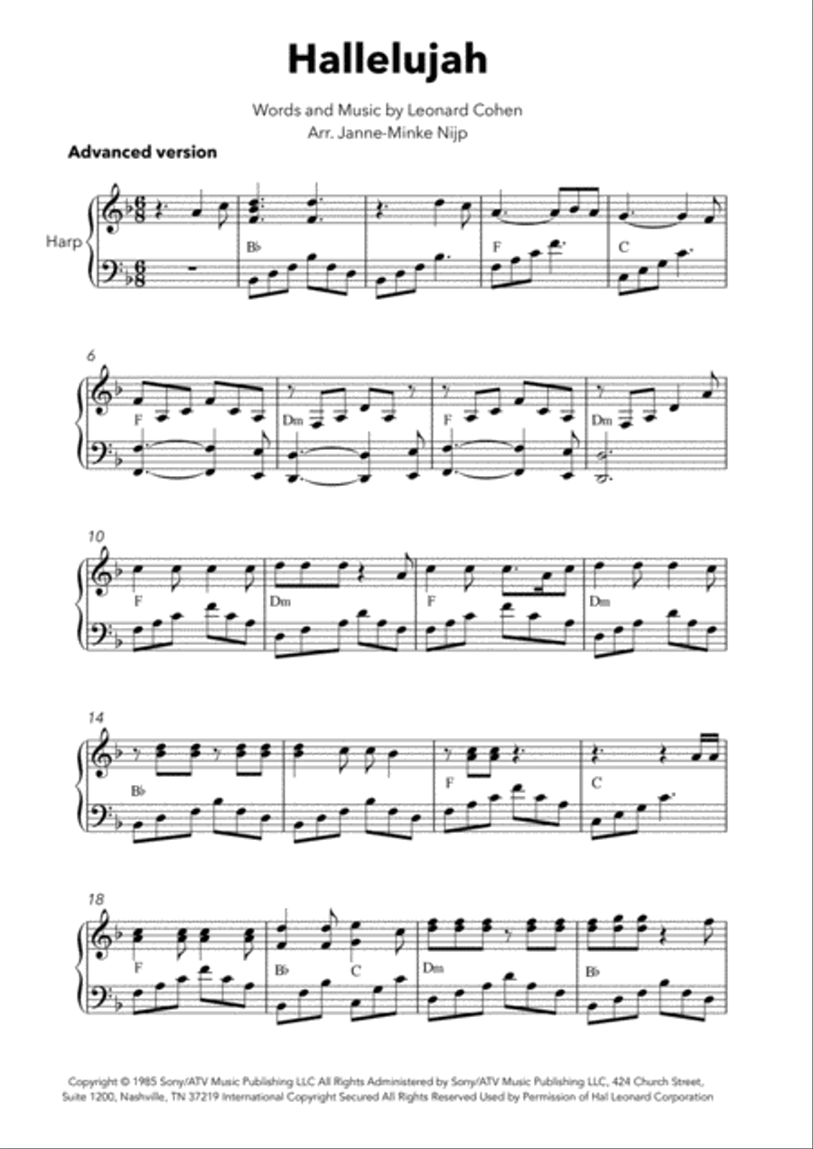 Hallelujah Harp scores gallery preview page 2