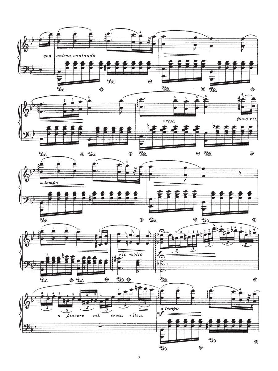 Flower Song Op.39 Flower Song Op.39 Piano Solo scores gallery preview page 3