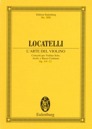 Book cover for L'Arte del Violino Op. 3, Nos. 9-12