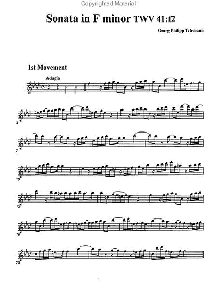 Sonata in F minor, TWV41:f1