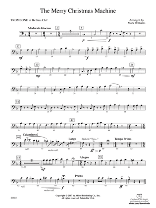 The Merry Christmas Machine: (wp) 1st B-flat Trombone B.C.