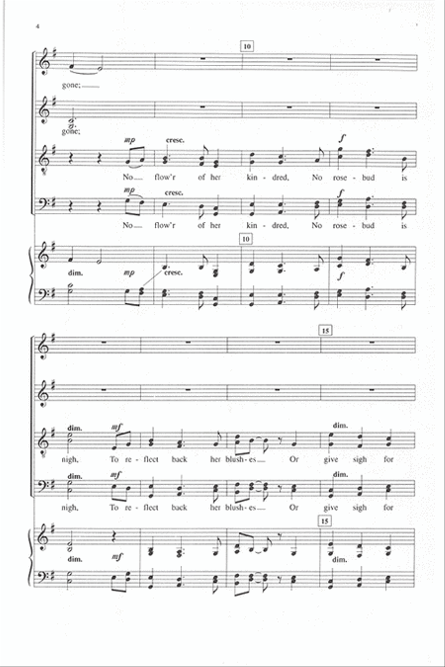 The Last Rose of Summer The Last Rose of Summer Divisi scores gallery preview page 3