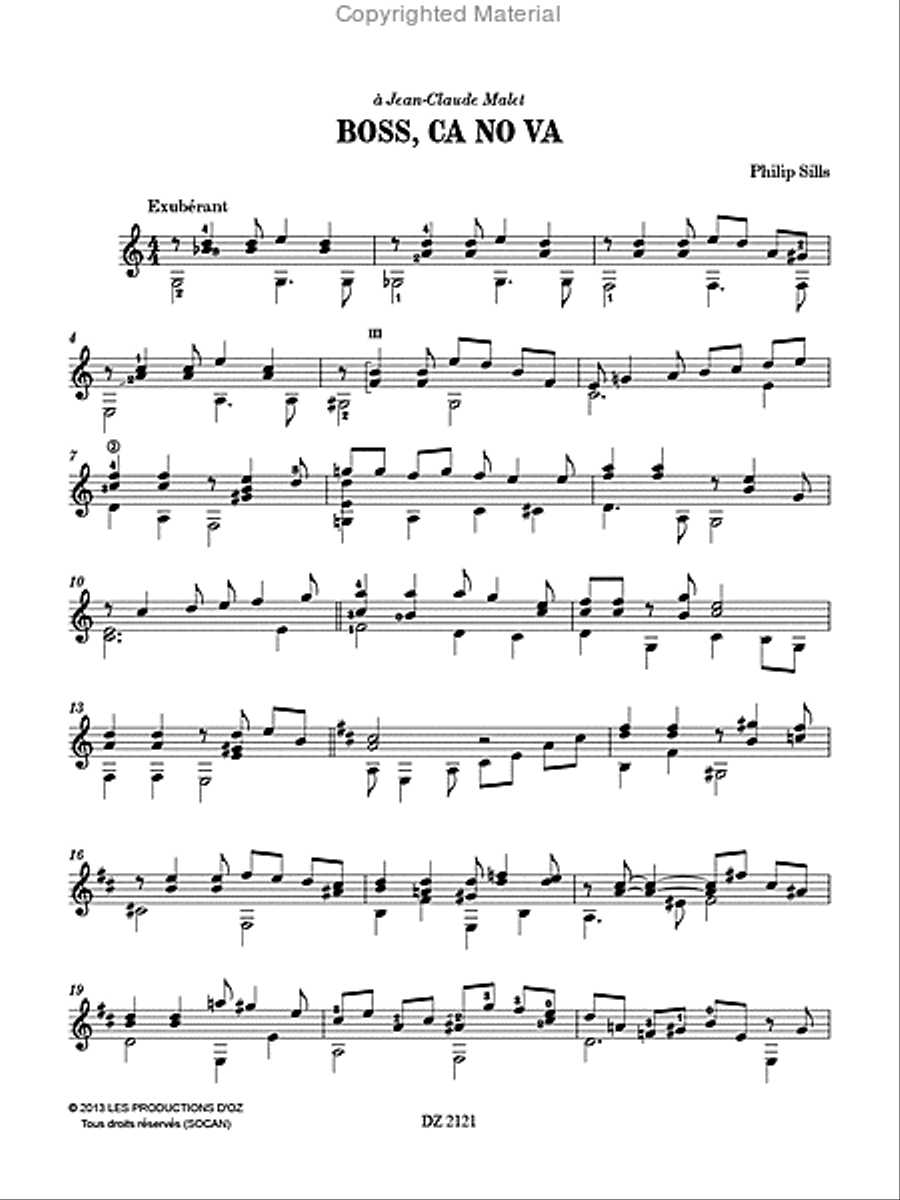Boss, ca no va Boss, ca no va Classical Guitar scores gallery preview page 2