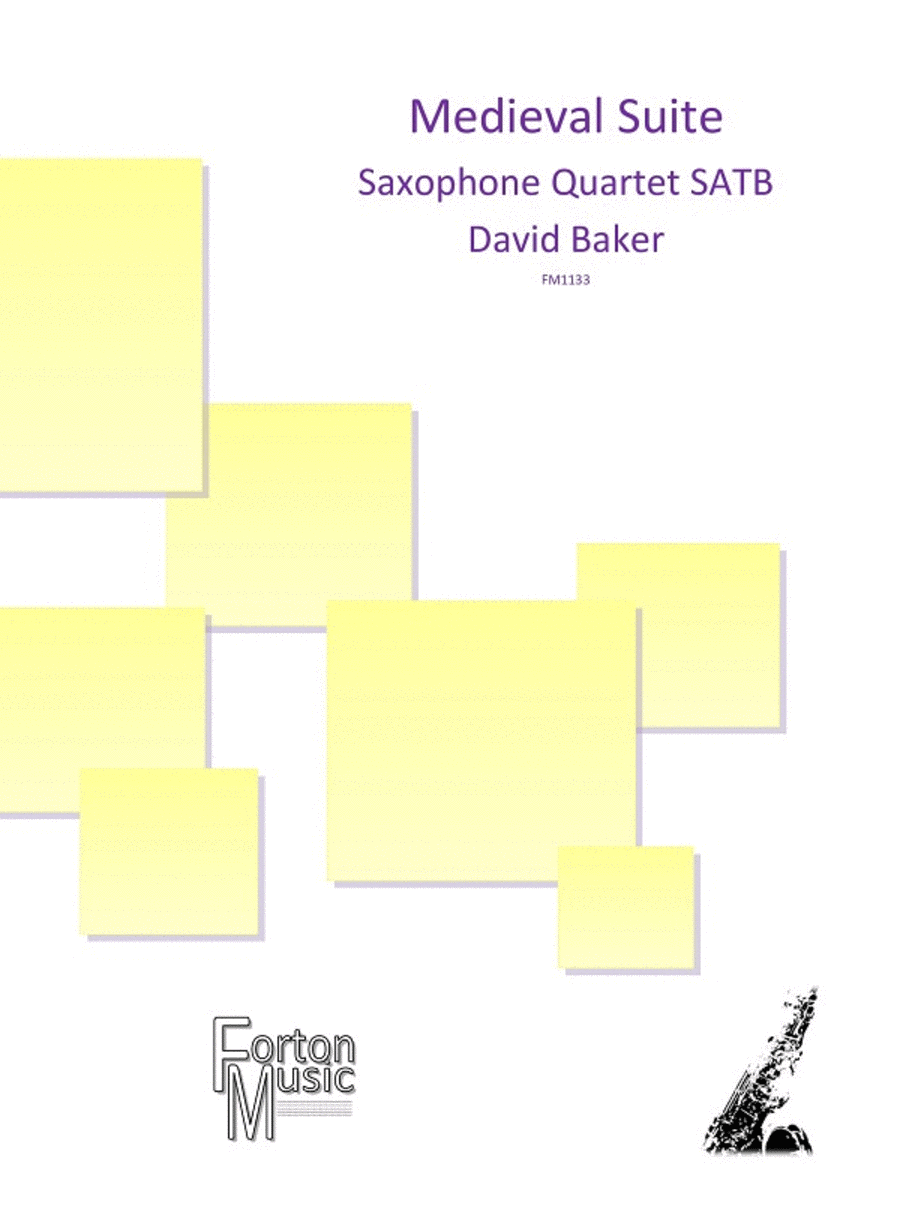 Medieval Suite Saxophone Quartet scores gallery preview page 1