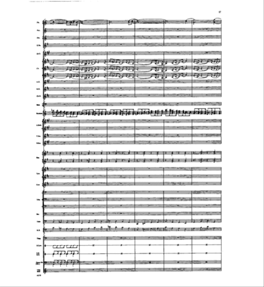 Concertino for Marimba and Winds Concert Band scores gallery preview page 55
