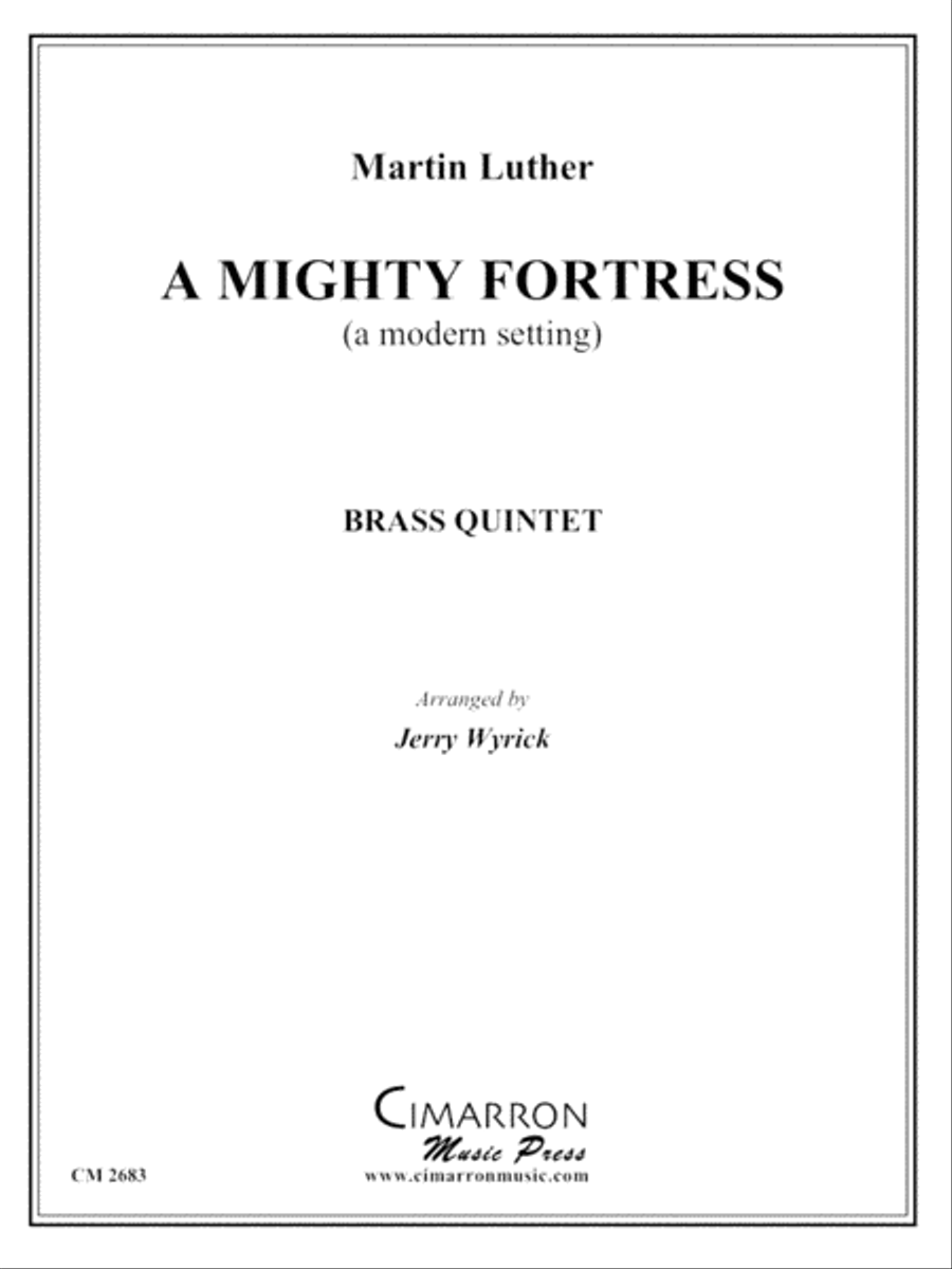 A Mighty Fortress A Mighty Fortress Brass Quintet scores gallery preview page 1