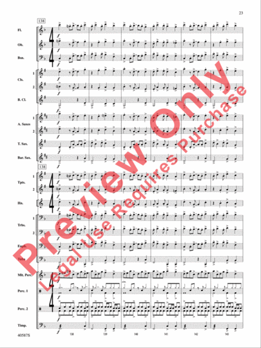 Rondo Picoso Concert Band scores gallery preview page 24