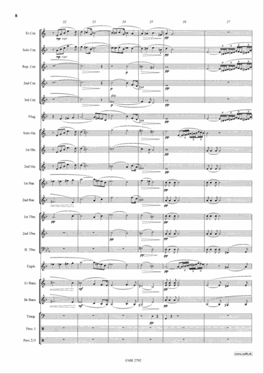 Siegfried's Funeral March Brass Band scores gallery preview page 9