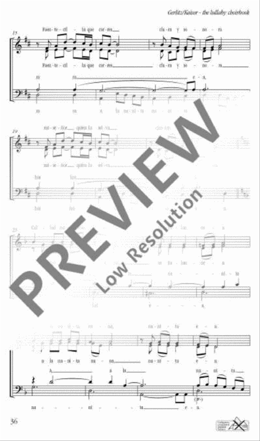 A la nanita A la nanita 4-Part scores gallery preview page 3