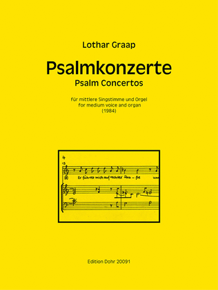 Psalmkonzerte für mittlere Singstimme und Orgel