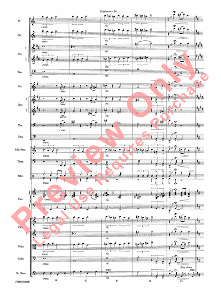 New York, New York, Theme from Full Orchestra scores gallery preview page 16