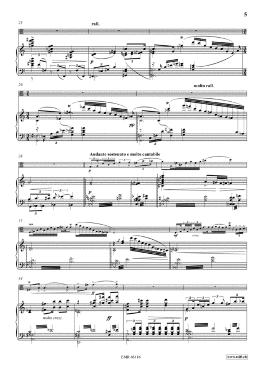 Poeme No. 1 Piano Accompaniment scores gallery preview page 6