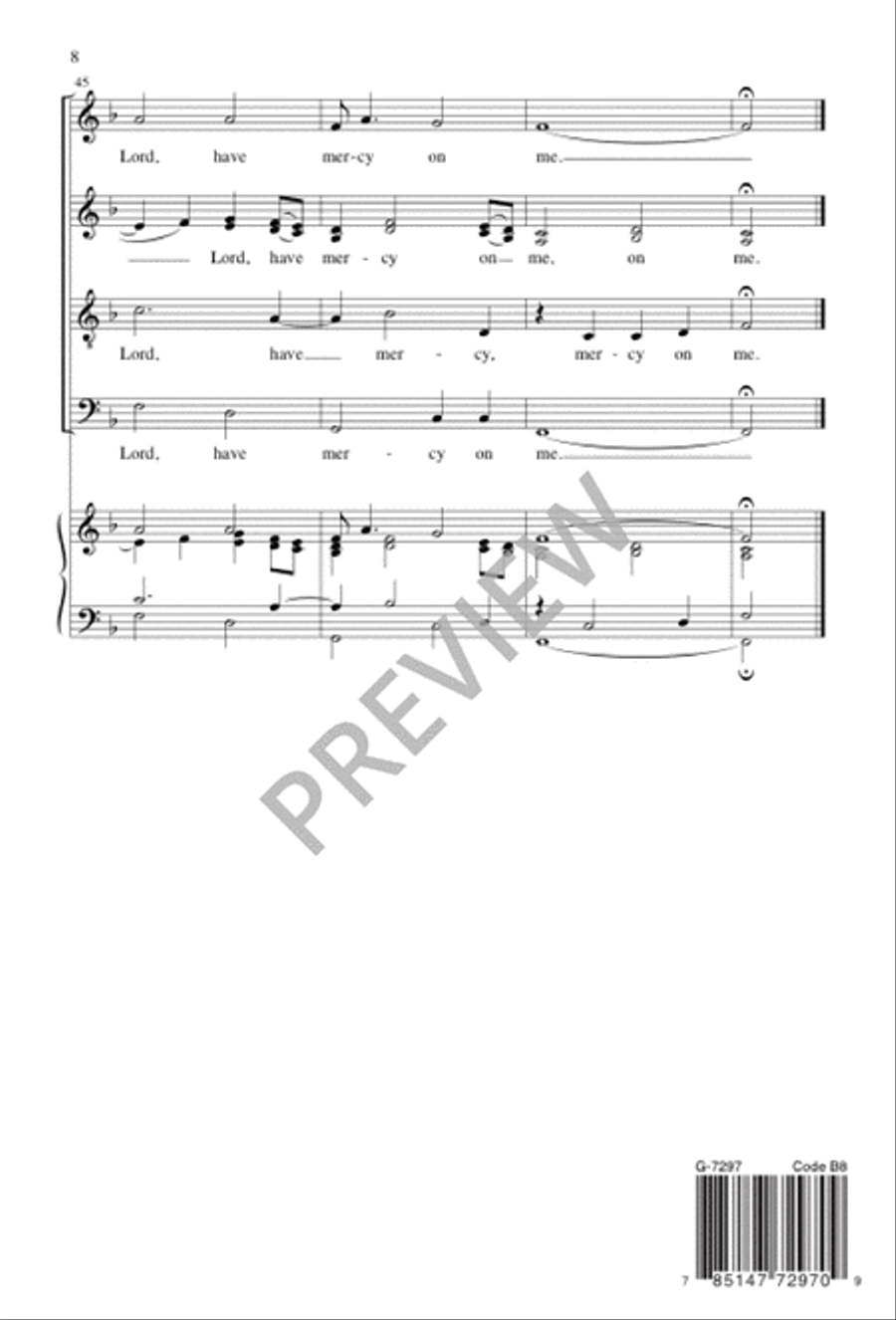 Let Us Break Bread Together 4-Part scores gallery preview page 8