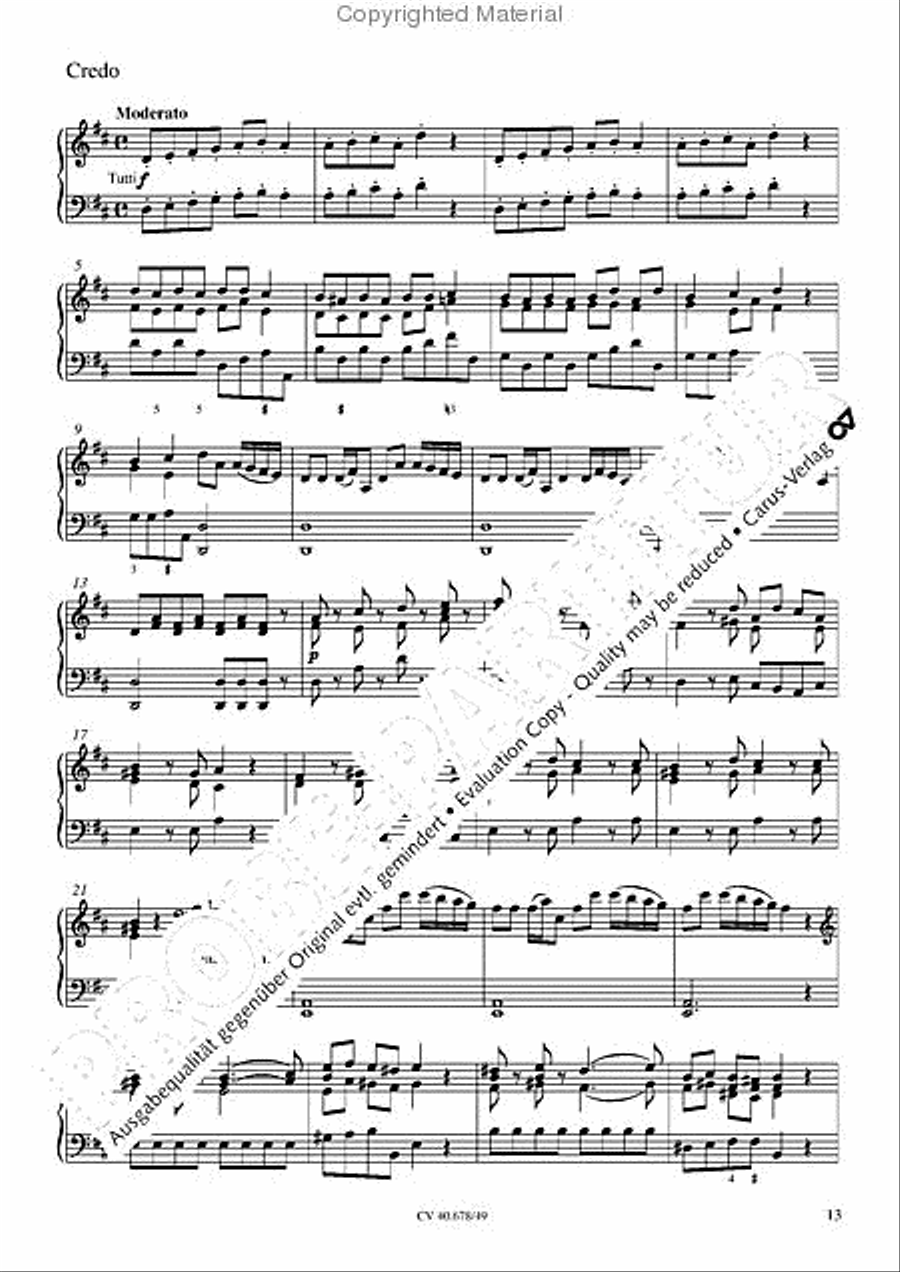 Missa pastoralis bohemica Organ scores gallery preview page 16