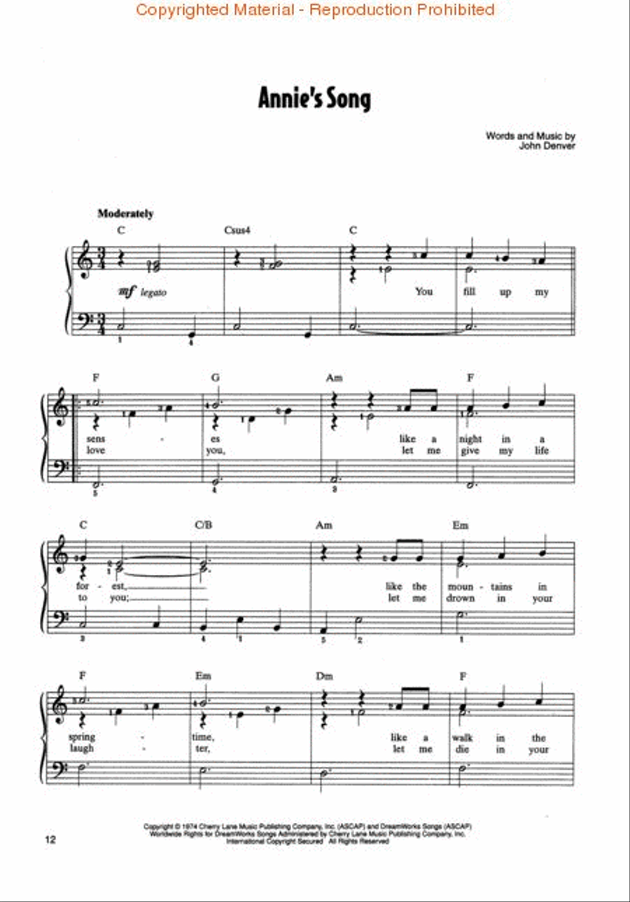 The Best of John Denver Voice scores gallery preview page 3