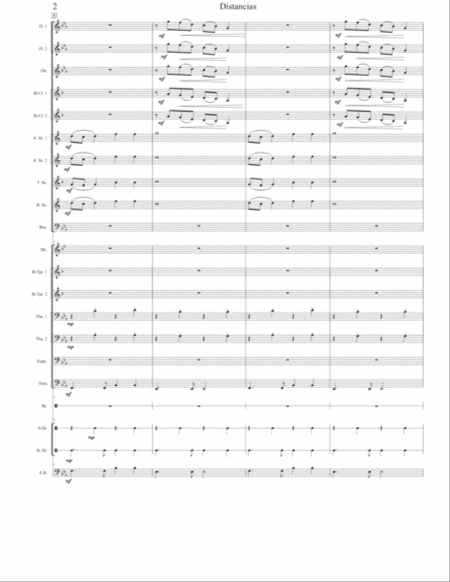 Distancias For Concert Band
