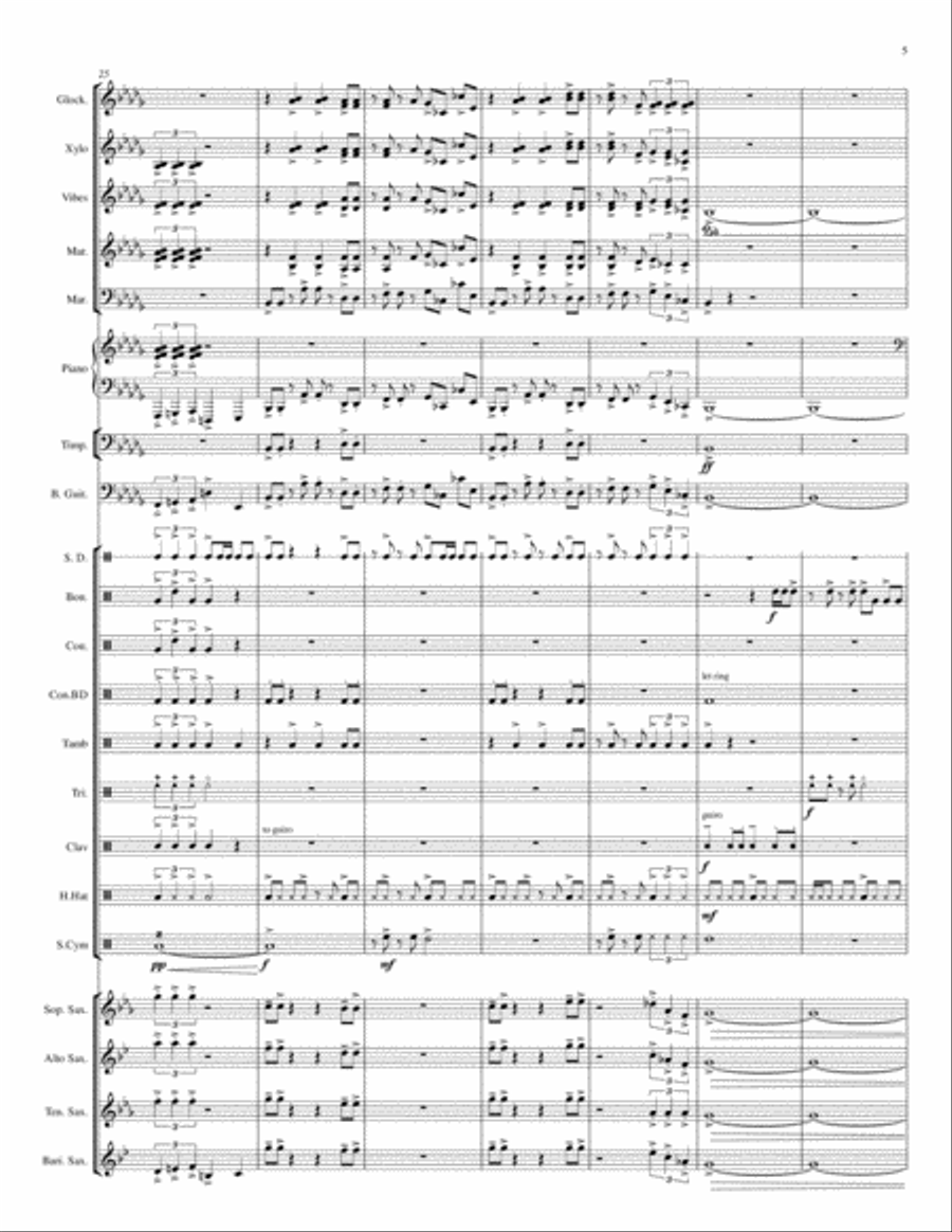 Blue City Scenes Saxophone scores gallery preview page 6